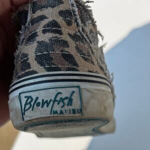 Blowfish Malibu canvas leopard print sneakers, women’s 7.5